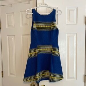 Alice + Olivia Textured Blue Dress